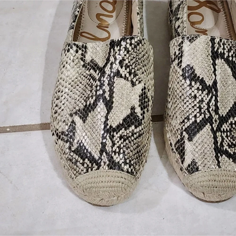 Sam Edelman python‎ snakeskin espadrille sneakers women's size 9